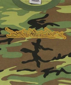 Music Definitive Jux - Gold Logo Long Sleeved Men's Shirt, Camo