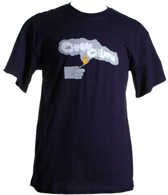 Stones Throw - Chrome Children Shirt, Navy 1 Stones Throw - Chrome Children Shirt, Navy