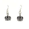 Womens Minx - Crown Earrings, Sterling Silver