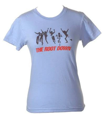 Root Down Women's Shirt, Baby Blue 2 Root Down Women's Shirt, Baby Blue