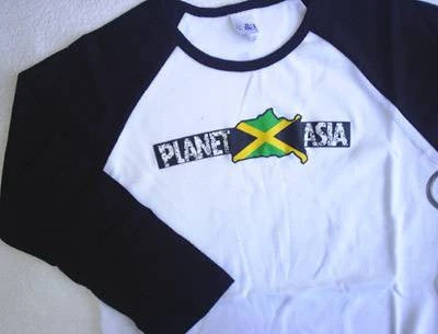 Planet Asia - Upsidedown Women's 3/4 Sleeve, Black/White Womens 1 Planet Asia - Upsidedown Women's 3/4 Sleeve, Black/White Womens