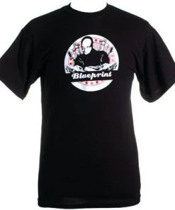 Weightless Recordings Blueprint - Mic & Cars Men's Shirt, Black Mens