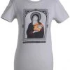 The Giant Peach Womens Giant Peach Virgin Mary Girl's Shirt, Silver