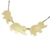 Ornamental Things - Elephants On Parade Necklace Womens