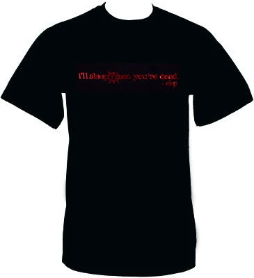 Definitive Jux Music El-P - I'll Sleep When You're Dead Men's Shirt, Black 1 Definitive Jux Music El-P - I'll Sleep When You're Dead Men's Shirt, Black
