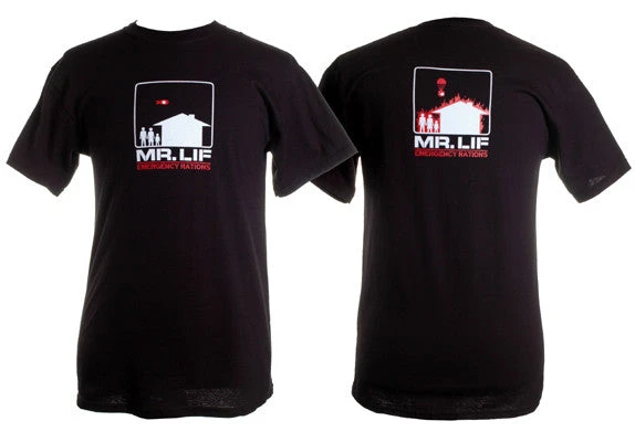 Mens Mr. Lif - Emergency Rations Shirt, Black 1 Mens Mr. Lif - Emergency Rations Shirt, Black