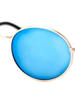 A.J. Morgan Wonderful Sunglasses, Gold/Blue Mirror Womens