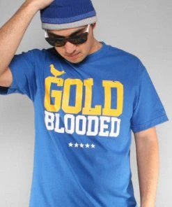 Adapt Clothing Mens Adapt - Gold Blooded Men's Shirt, Royal