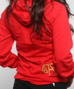 Adapt Clothing Adapt - Gold Blooded Women's Hoodie, Red Womens