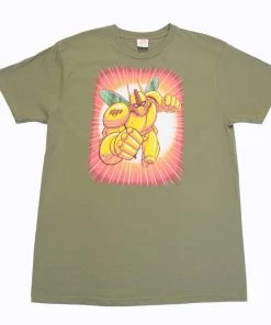 The Giant Peach - Robo Peach Men's Shirt, Fatigue