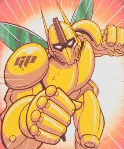 Mens The Giant Peach - Robo Peach Men's Shirt, Chocolate