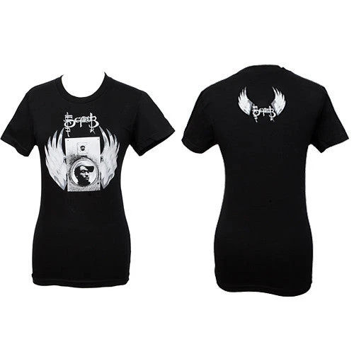 Scarub - Wings Women's Shirt, Black Womens 1 Scarub - Wings Women's Shirt, Black Womens