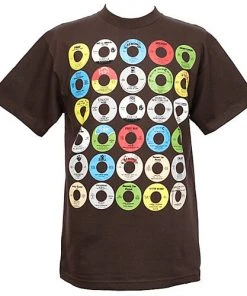 Mens Stones Throw - Yo! 45's Men's Shirt, Brown
