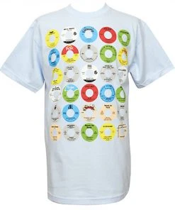 Stones Throw - Yo! 45's Men's Shirt, Sky Blue Music