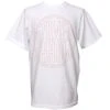 Stones Throw - Outline Logo Shirt, White (w/ Orange)