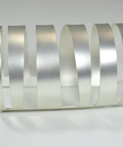 NOir Jewelry - Laser Cut Modernist Bracelet, Matte Silver Womens