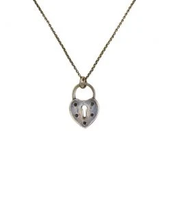 Womens Ornamental Things - Heart Lock Necklace