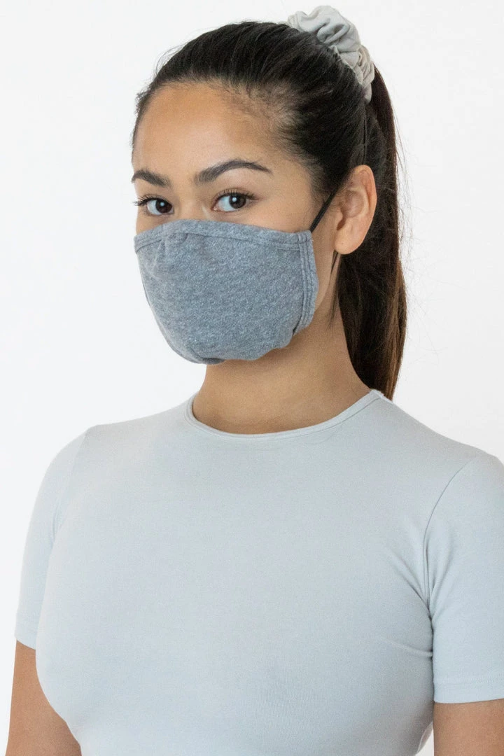 Los Angeles Apparel - 3 Pack Of Cotton Face Masks, Heather Grey New Arrivals 2 Los Angeles Apparel - 3 Pack Of Cotton Face Masks, Heather Grey New Arrivals