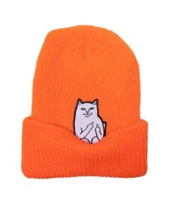 Mens RIPNDIP - Lord Nermal Men's Beanie, Orange