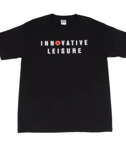 Innovative Leisure - IL Type Logo Men's T-Shirt, Black Mens