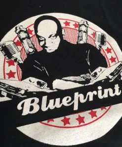 Weightless Recordings Blueprint - Mic & Cars Men's Shirt, Black Mens