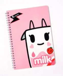 Tokidoki - Strawberry Milk Spiral Notebook Womens