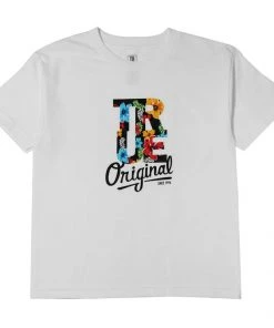 TRUE - Floral Kids Tee, White