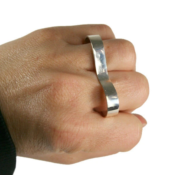 Womens Minx - Deuce Ring, Sterling Silver 1 Womens Minx - Deuce Ring, Sterling Silver