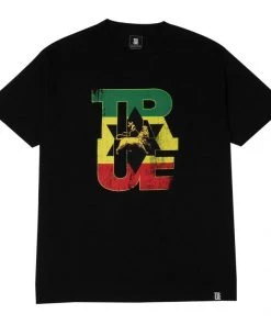 TRUE - Logo Lion Men's Shirt, Black Mens