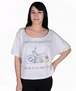 Mighty Fine - Love & Rockets Women's Shirt, Oatmeal Heather