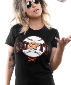 Adapt Clothing Womens Adapt - Misfit Classic Women's Tee, Black