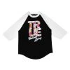 TRUE - Men's Natural Living Raglan Tee Shirt, Black/White Mens