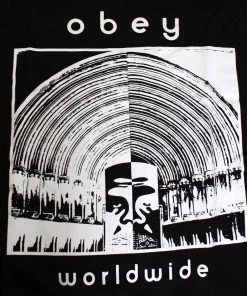 Mens OBEY - Cathedral Men's Tee, Black