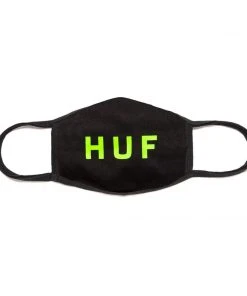 HUF - OG Logo Cotton Face Mask, Black