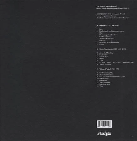 Now Again Music P.E. Hewitt Jazz Ensemble- Winter Winds Complete Works 1968-1970, 3xCD 2 Now Again Music P.E. Hewitt Jazz Ensemble- Winter Winds Complete Works 1968-1970, 3xCD