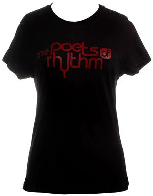 Quannum Poets Of Rhythm - Women's Logo Shirt, Black Womens 1 Quannum Poets Of Rhythm - Women's Logo Shirt, Black Womens