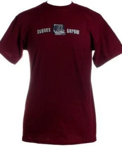 Mens Stones Throw - Record Player Shirt, Dark Red