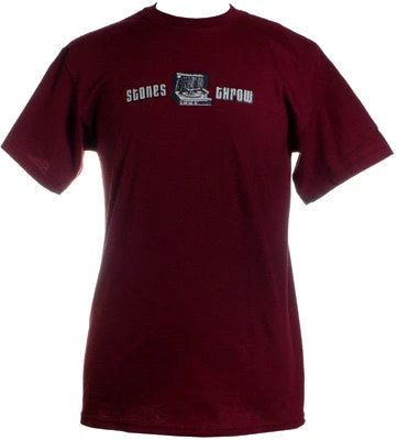 Mens Stones Throw - Record Player Shirt, Dark Red 1 Mens Stones Throw - Record Player Shirt, Dark Red