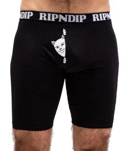 Mens RIPNDIP - Peeking Nermal Boxers, Black
