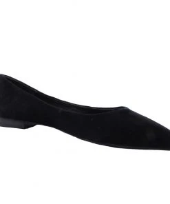 Jeffrey Campbell - Ruston Suede Pointed Flats, Black
