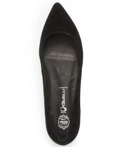 Jeffrey Campbell - Ruston Suede Pointed Flats, Black