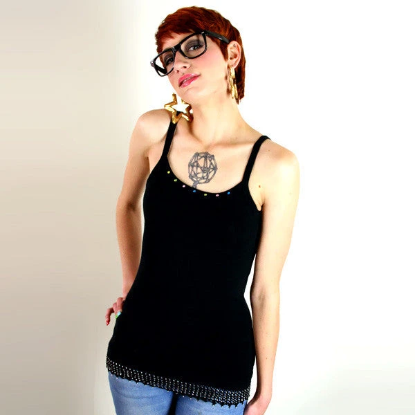 Scolar - Jewel Women's Tank Top, Black Womens 1 Scolar - Jewel Women's Tank Top, Black Womens