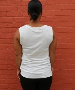 Scratch - NYC Women's Sleeveless Tank, White