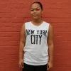 Scratch - NYC Women's Sleeveless Tank, White