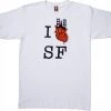 Upper Playground - Jeremy Fish I Heart SF 2 Men's Shirt, White