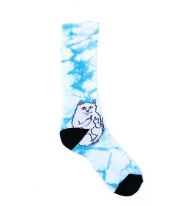 Mens RIPNDIP - Lord Nermal Socks, Mint Tie Dye
