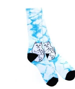 Mens RIPNDIP - Lord Nermal Socks, Mint Tie Dye