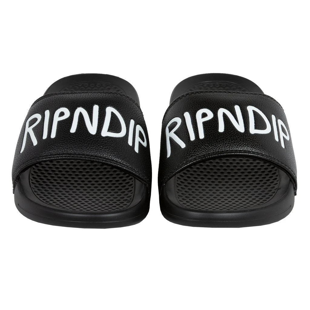 RIPNDIP - Simple Logo Slides, Black 2 RIPNDIP - Simple Logo Slides, Black