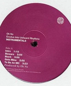 Stones Throw Music Oh No - Exodus Into Unheard Rhythms Instrumentals, 2xLP Vinyl