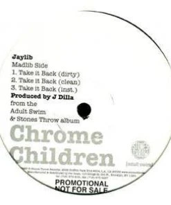 Stones Throw Chrome Children Jaylib - Take It Back B/w No $ No Toke, 12" Vinyl Music
